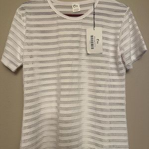 Zyia white edge chill T size large. New with tags!